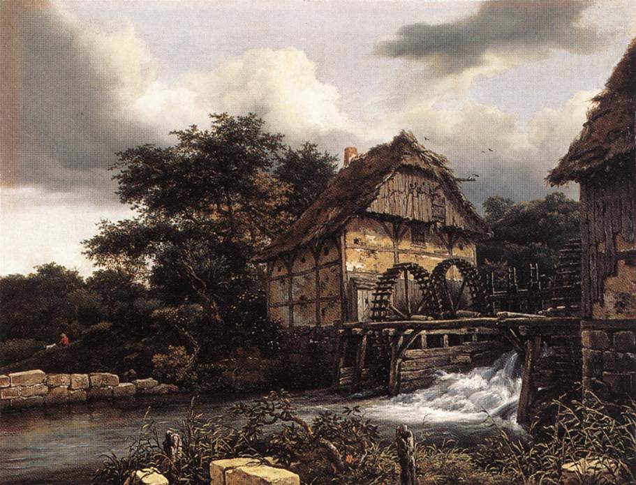 Two Watermills and an Open Sluice